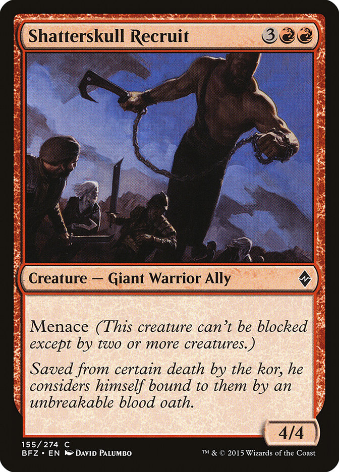 Shatterskull Recruit 155/274 (Battle for Zendikar)  | Chromatic Games
