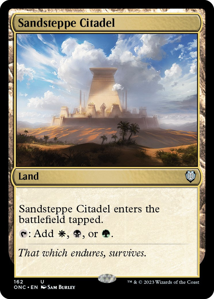 Sandsteppe Citadel [Phyrexia: All Will Be One Commander] | Chromatic Games