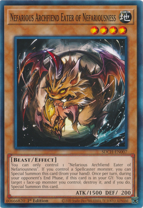 Nefarious Archfiend Eater of Nefariousness [SDCH-EN007] Common | Chromatic Games