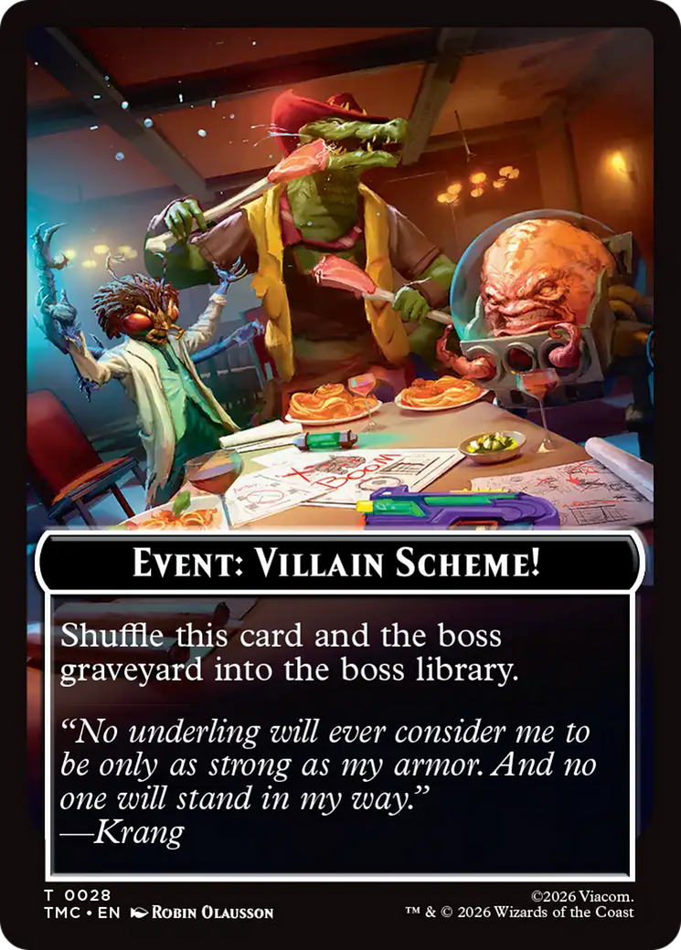 Event: Villain Scheme! [Teenage Mutant Ninja Turtles Commander Tokens] | Chromatic Games