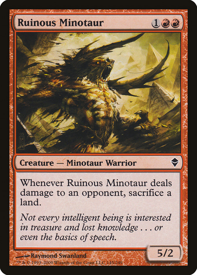 Ruinous Minotaur 145/249 (Zendikar)  | Chromatic Games