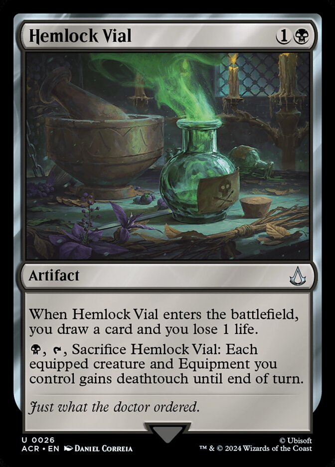 Hemlock Vial 26/110 (Universes Beyond: Assassin's Creed)  - Foil | Chromatic Games