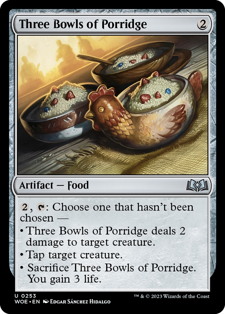 Three Bowls of Porridge [Wilds of Eldraine] | Chromatic Games