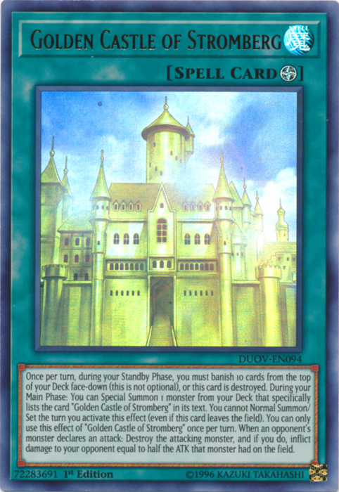 Golden Castle of Stromberg [DUOV-EN094] Ultra Rare | Chromatic Games