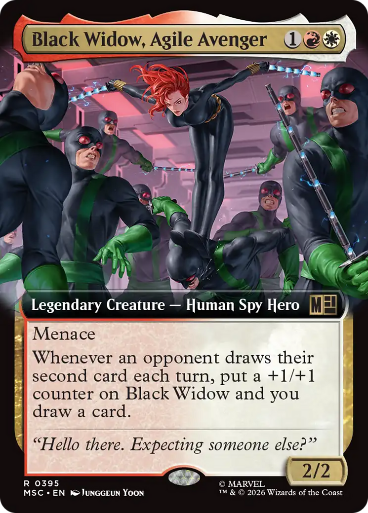 Black Widow, Agile Avenger (Extended Art) [Marvel Super Heroes Commander] | Chromatic Games