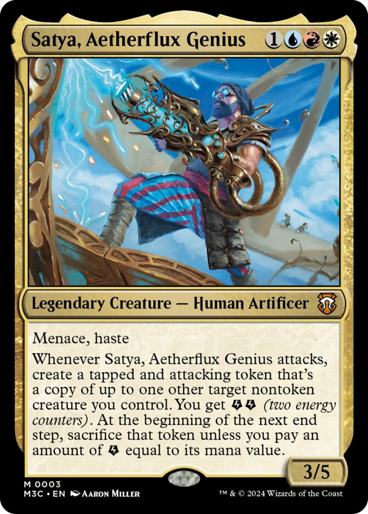 Satya, Aetherflux Genius [Modern Horizons 3 Commander] | Chromatic Games