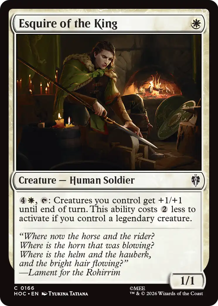 Esquire of the King [The Hobbit: Eternal-Legal] | Chromatic Games