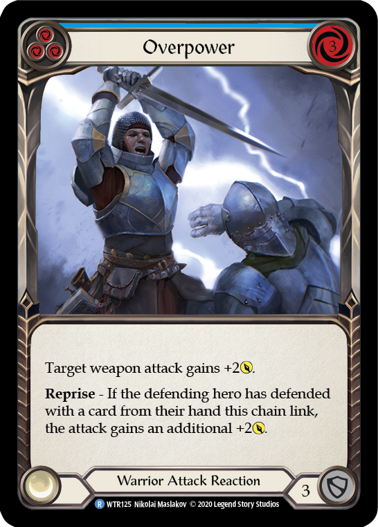 Overpower (Blue) [U-WTR125] (Welcome to Rathe Unlimited)  Unlimited Normal | Chromatic Games