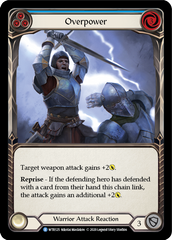 Overpower (Blue) [U-WTR125] (Welcome to Rathe Unlimited)  Unlimited Normal | Chromatic Games