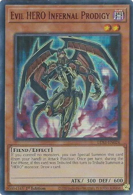 Evil HERO Infernal Prodigy (Red) [LDS3-EN024] Ultra Rare | Chromatic Games