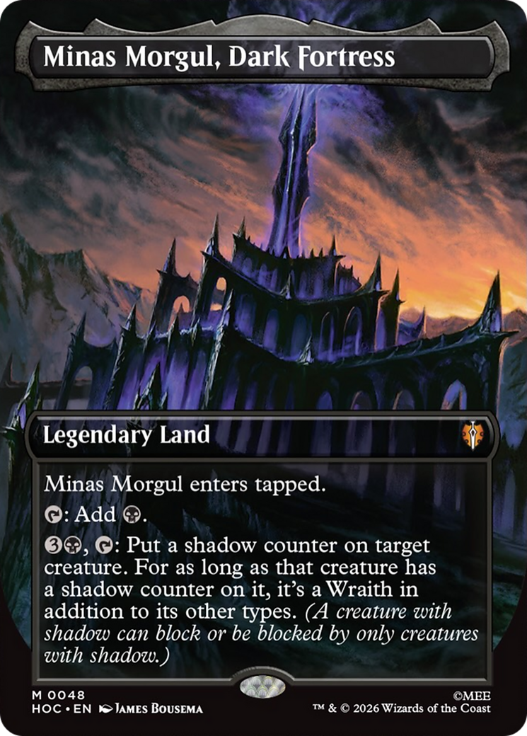 Minas Morgul, Dark Fortress (Borderless) [The Hobbit: Eternal-Legal] | Chromatic Games