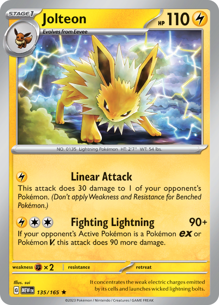 Jolteon (135/165) [Scarlet & Violet: 151] | Chromatic Games