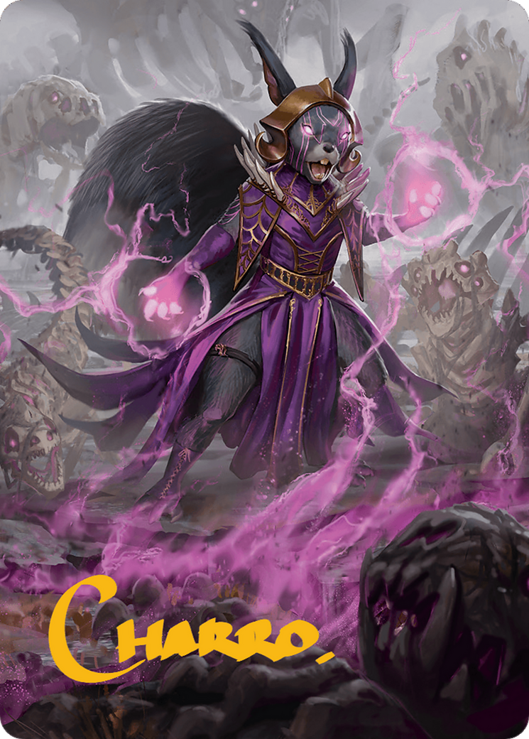 Liliana of the Dark Realms Art Card (Gold-Stamped Signature) [Bloomburrow Art Series] | Chromatic Games