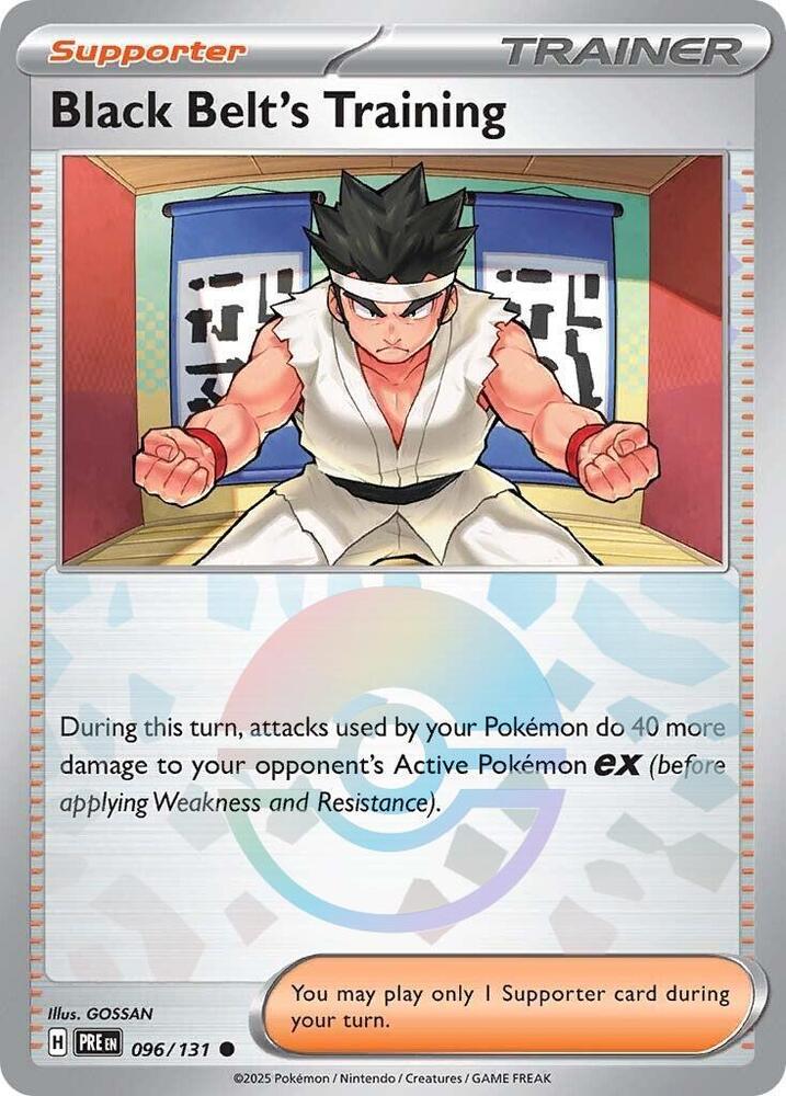 Black Belt's Training (096/131) (Poke Ball Pattern) [Scarlet & Violet: Prismatic Evolutions] | Chromatic Games