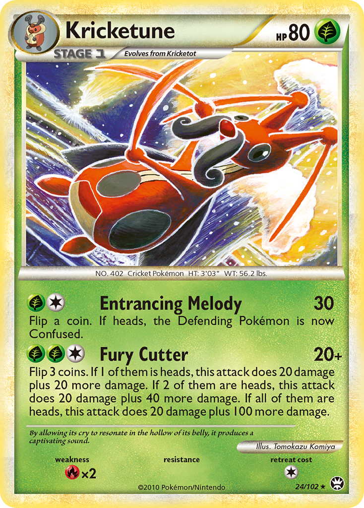 Kricketune (24/102) [HeartGold & SoulSilver: Triumphant] | Chromatic Games