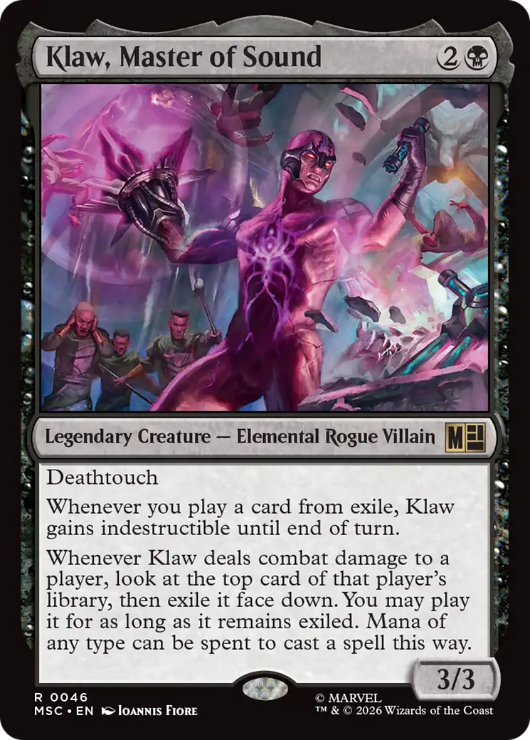 Klaw, Master of Sound (Surge Foil) [Marvel Super Heroes Commander] | Chromatic Games