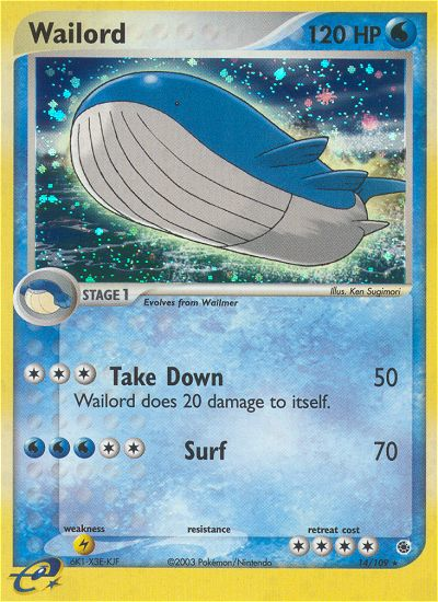 Wailord (14/109) [EX: Ruby & Sapphire] | Chromatic Games