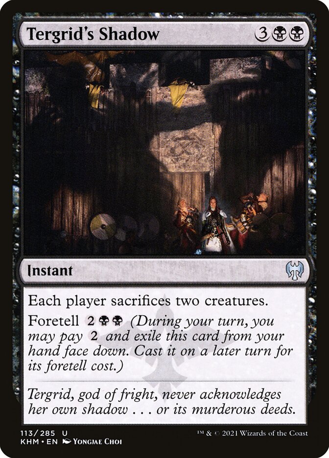 Tergrid's Shadow 113/285 (Kaldheim)  - Foil | Chromatic Games