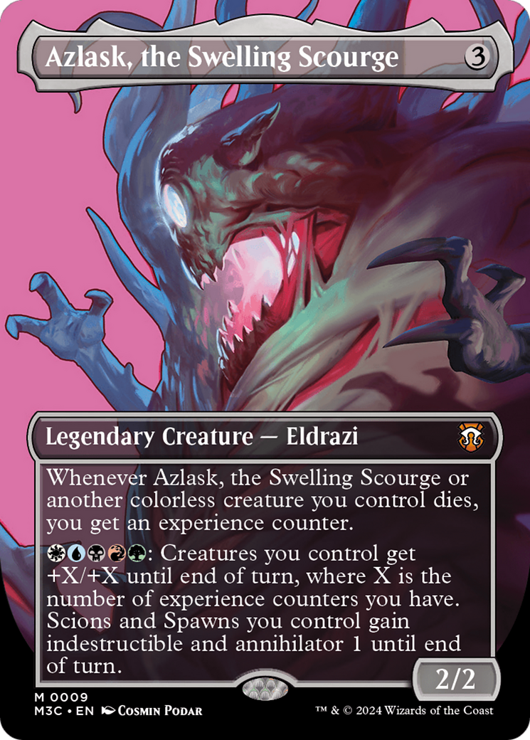 Azlask, the Swelling Scourge (Borderless) [Modern Horizons 3 Commander] | Chromatic Games