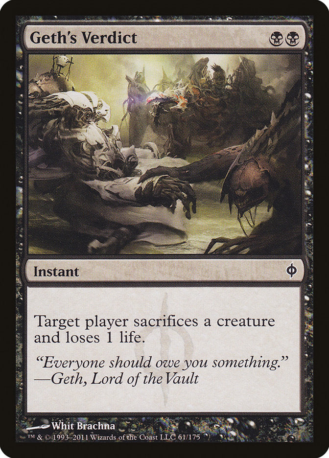Geth's Verdict 61/175 (New Phyrexia)  | Chromatic Games