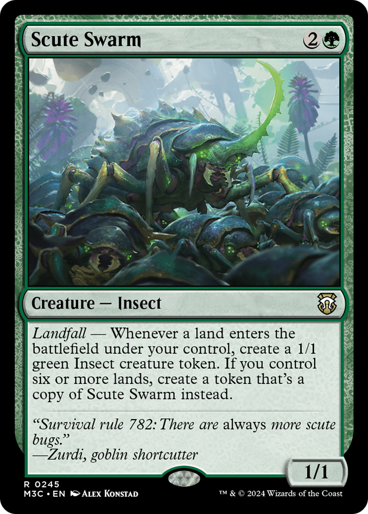 Scute Swarm (Ripple Foil) [Modern Horizons 3 Commander] | Chromatic Games