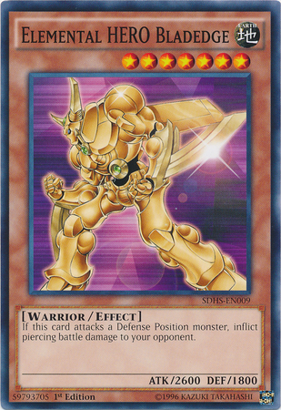 Elemental Hero Bladedge [SDHS-EN009] Common | Chromatic Games