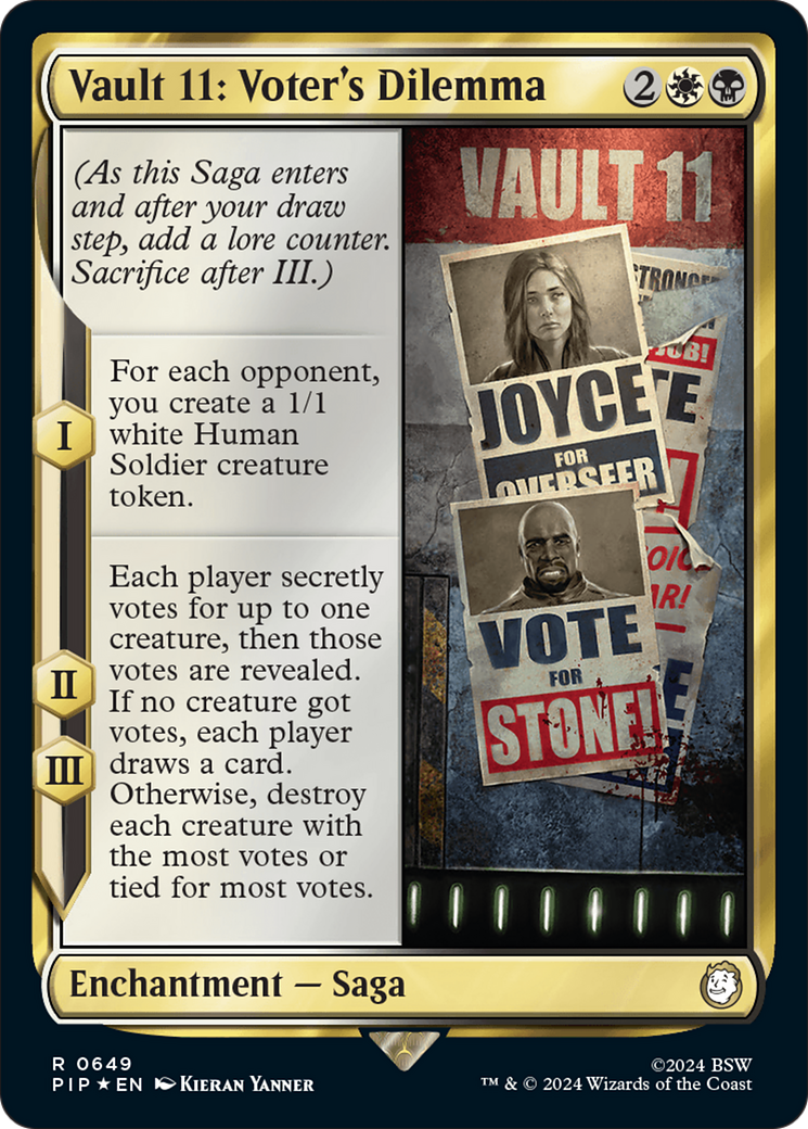 Vault 11: Voter's Dilemna (Surge Foil) [Fallout] | Chromatic Games