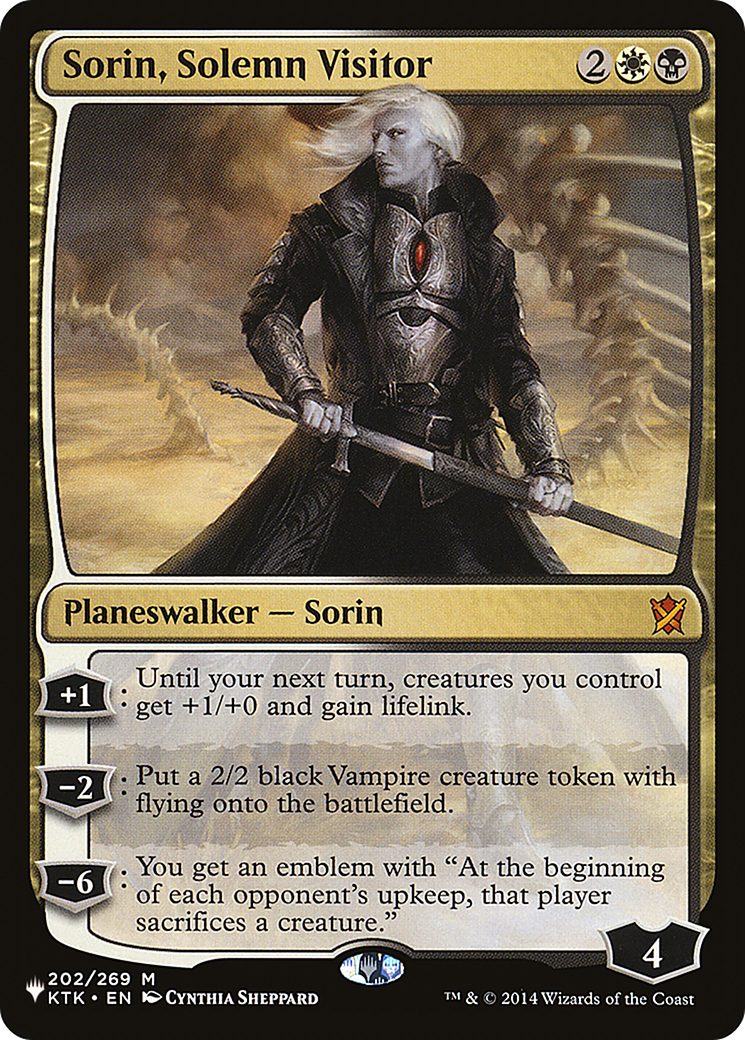 Sorin, Solemn Visitor [The List Reprints] | Chromatic Games