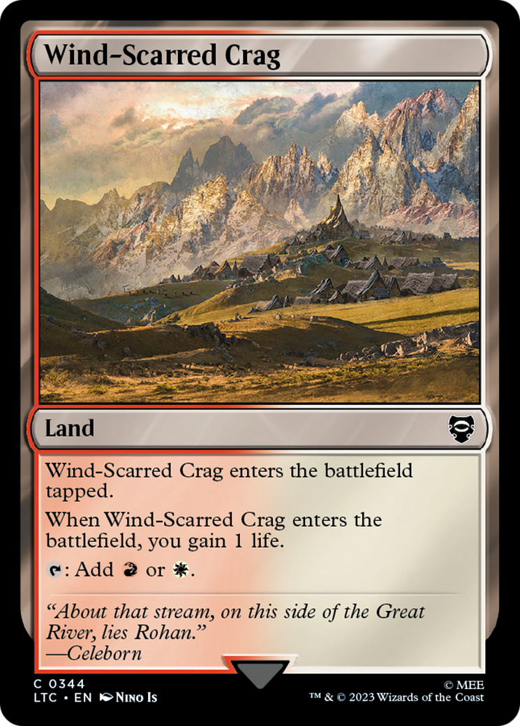 Wind-Scarred Crag [The Lord of the Rings: Tales of Middle-Earth Commander] | Chromatic Games