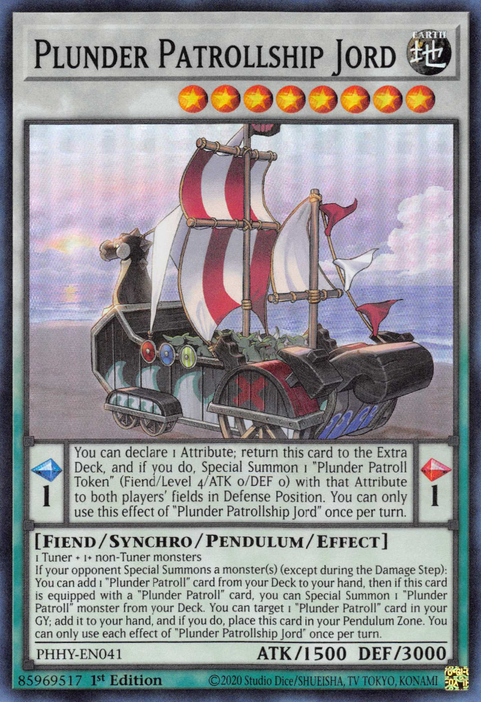 Plunder Patrollship Jord [PHHY-EN041] Super Rare | Chromatic Games