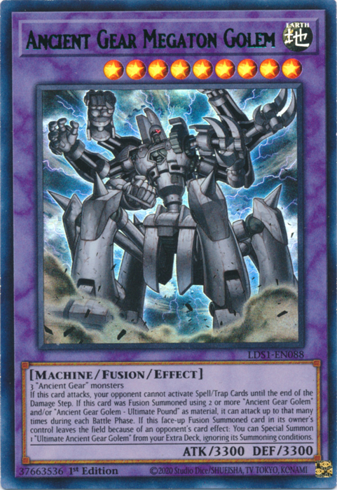 Ancient Gear Megaton Golem (Green) [LDS1-EN088] Ultra Rare | Chromatic Games