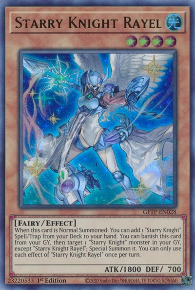 Starry Knight Rayel [GFTP-EN028] Ultra Rare | Chromatic Games