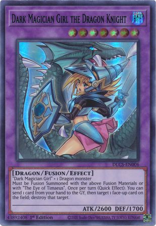 Dark Magician Girl the Dragon Knight (Alternate Art) (Blue) [DLCS-EN006] Ultra Rare | Chromatic Games