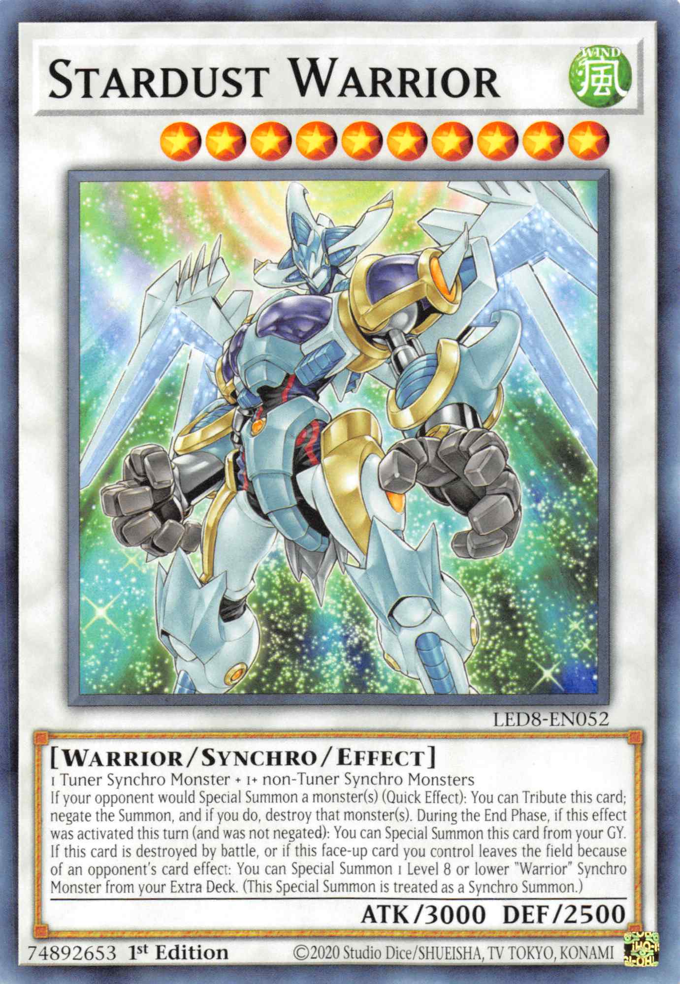 Stardust Warrior [LED8-EN052] Common | Chromatic Games