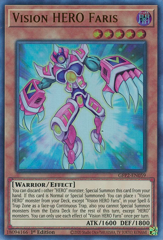 Vision HERO Faris [GFP2-EN059] Ultra Rare | Chromatic Games