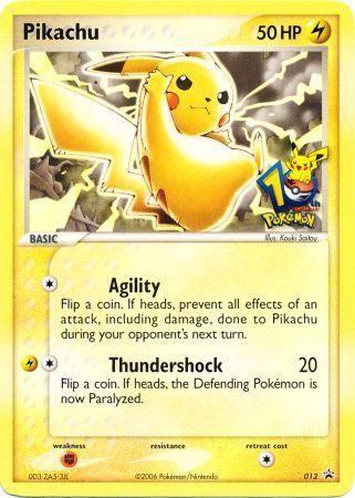 Pikachu (012) (10th Anniversary Promo) [Miscellaneous Cards] | Chromatic Games