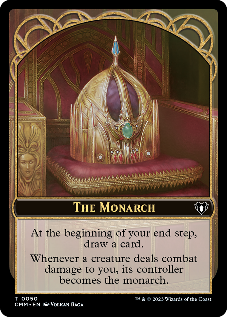 The Monarch // Dwarf Berserker Double-Sided Token [Commander Masters Tokens] | Chromatic Games