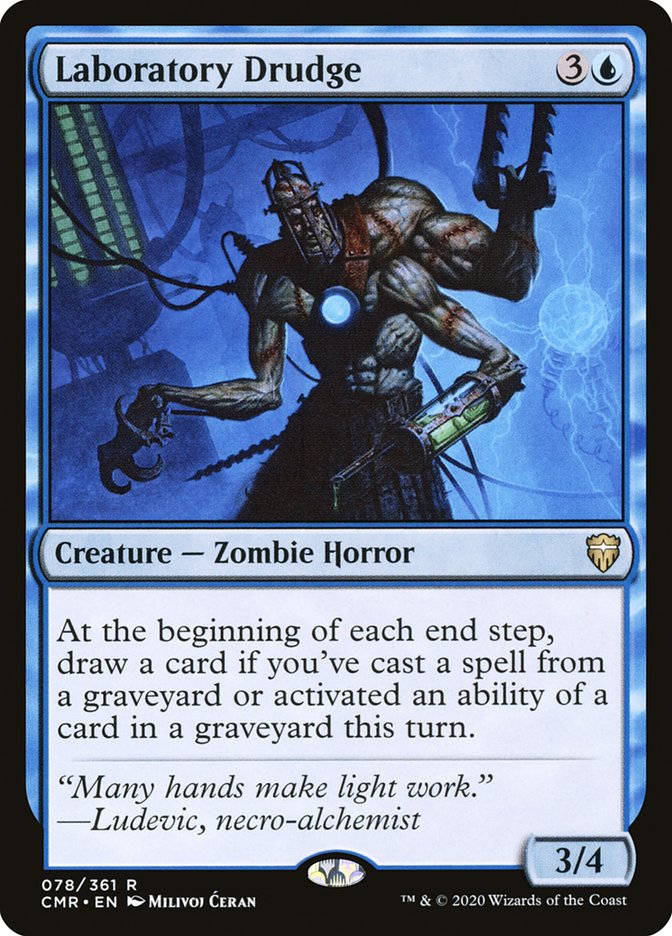 Laboratory Drudge 78 (Commander Legends)  - Foil | Chromatic Games