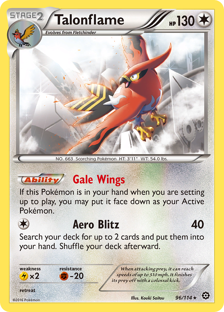 Talonflame (96/114) [XY: Steam Siege] | Chromatic Games