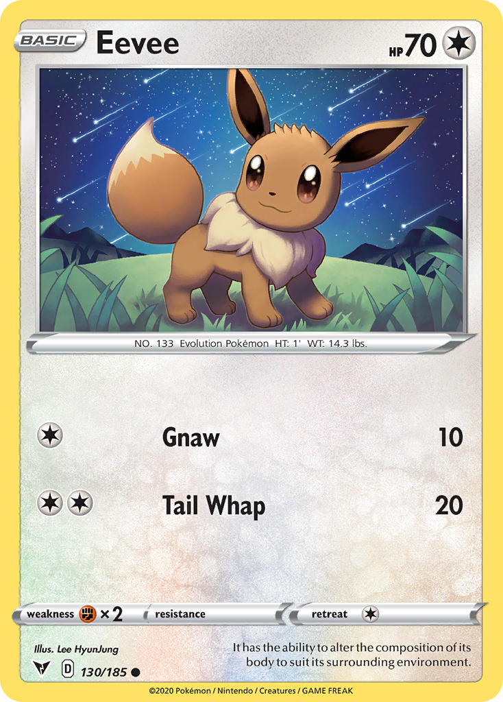 Eevee (130/185) [Sword & Shield: Vivid Voltage] | Chromatic Games