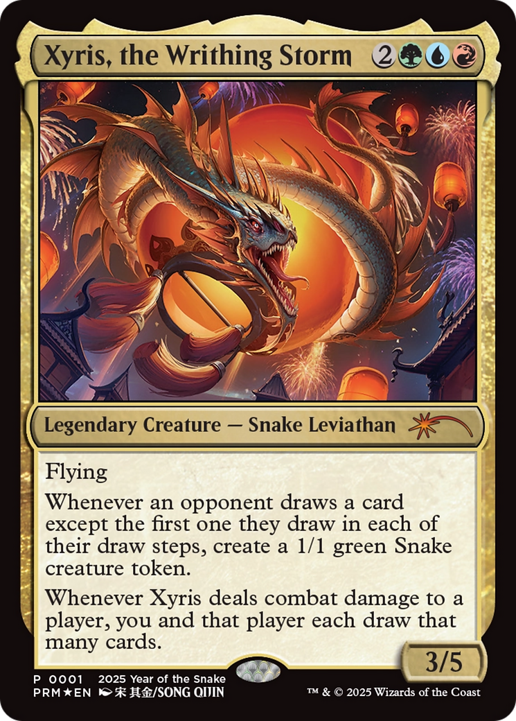 Xyris, the Writhing Storm (Year of the Snake 2025) [Standard Showdown Promos] | Chromatic Games