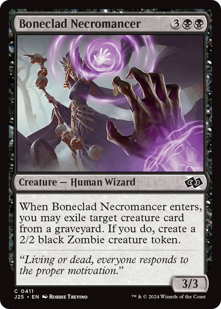 Boneclad Necromancer [Foundations Jumpstart] | Chromatic Games
