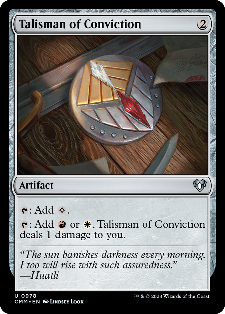 Talisman of Conviction [Commander Masters] | Chromatic Games