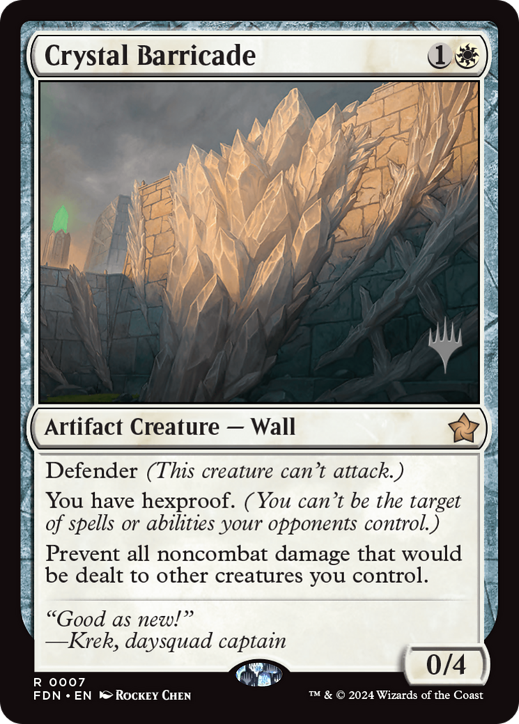 Crystal Barricade [Foundations Promos] | Chromatic Games