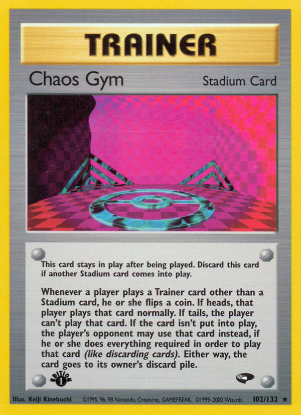 Chaos Gym (102/132) [Gym Challenge 1st Edition] | Chromatic Games