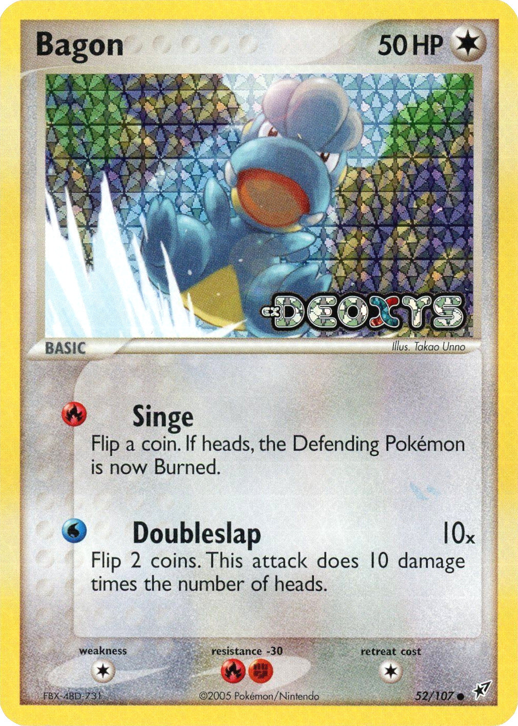 Bagon (52/107) (Stamped) [EX: Deoxys] | Chromatic Games