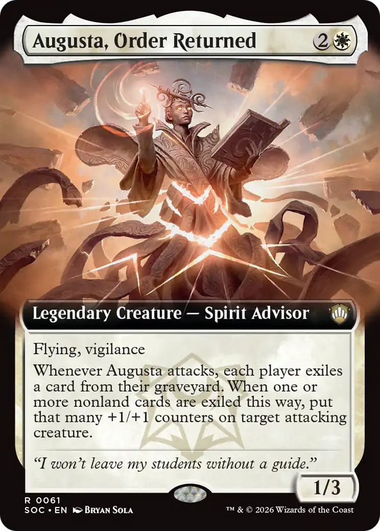 Augusta, Order Returned (Extended Art) [Secrets of Strixhaven Commander] | Chromatic Games