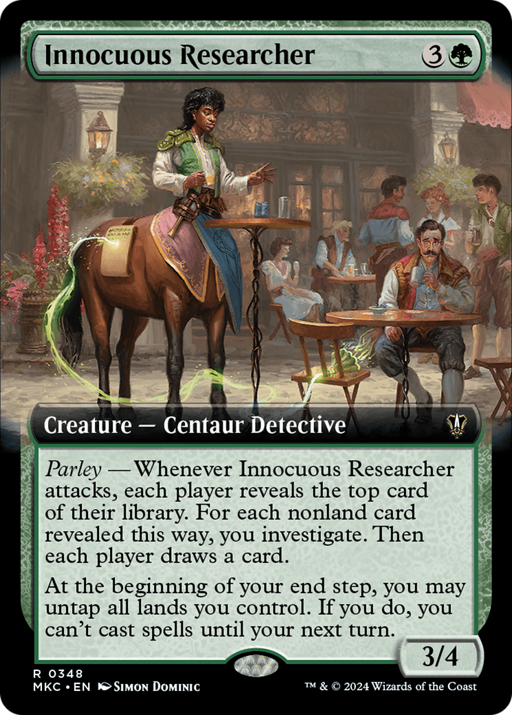 Innocuous Researcher (Extended Art) [Murders at Karlov Manor Commander] | Chromatic Games