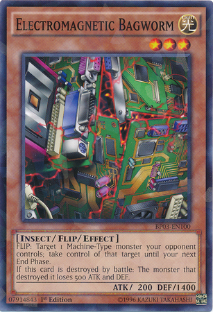 Electromagnetic Bagworm [BP03-EN100] Shatterfoil Rare | Chromatic Games