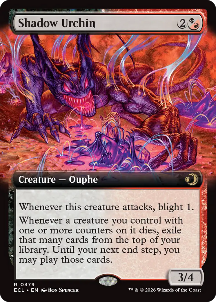 Shadow Urchin (Extended Art) [Lorwyn Eclipsed] | Chromatic Games